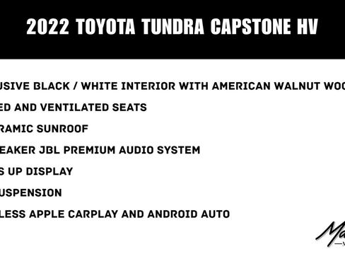 Used 2022 Toyota Tundra Capstone AWD/4WD image 2
