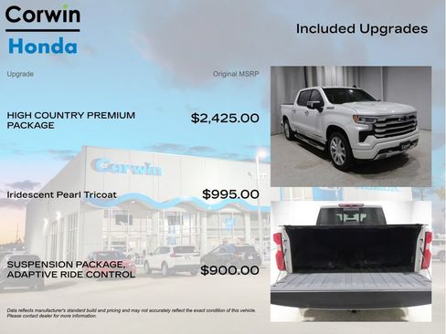 Used 2022 Chevrolet Silverado 1500 High Country w/ High Country Premium Package AWD/4WD image 4
