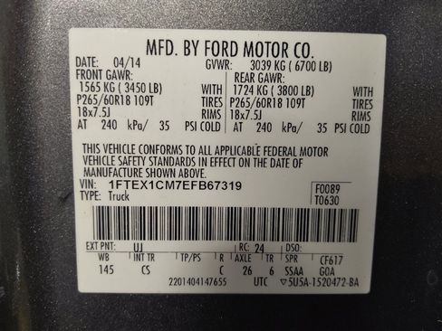 Used 2014 Ford F150 STX w/ Equipment Group 201A Mid image 33