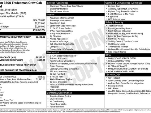 New 2026 RAM 3500 Tradesman AWD/4WD image 9