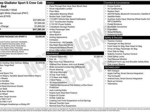 Certified 2024 Jeep Gladiator Sport image 10