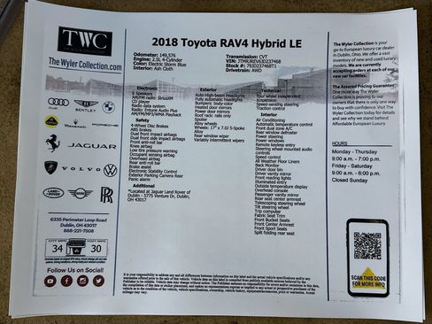 Used 2018 Toyota RAV4 LE AWD/4WD image 44