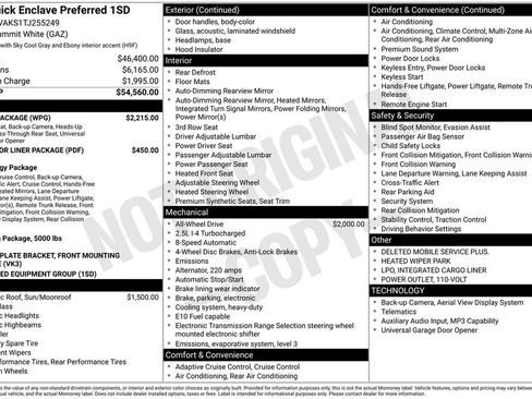 New 2026 Buick Enclave Preferred w/ Power Package AWD/4WD image 14