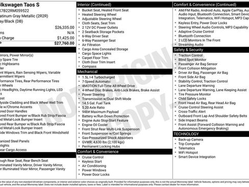 Certified 2024 Volkswagen Taos S image 3
