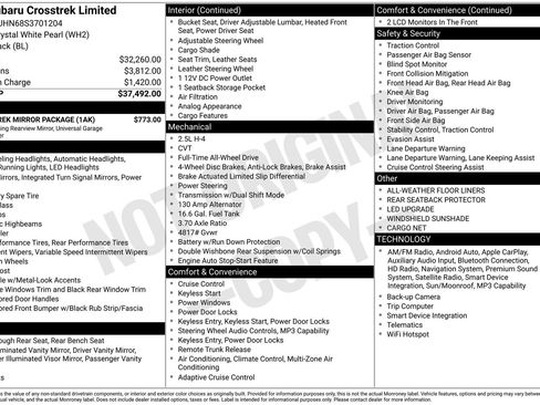 Certified 2025 Subaru Crosstrek 2.5i Limited w/ Crosstrek Mirror Package image 34