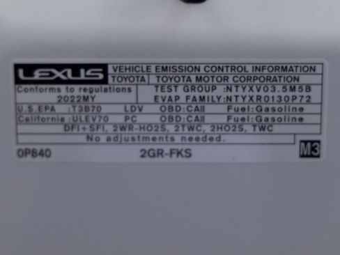 Used 2022 Lexus ES 350 w/ Accessory Package 2 FWD image 40