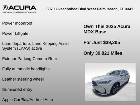 Used 2025 Acura MDX w/ Technology Package FWD image 12