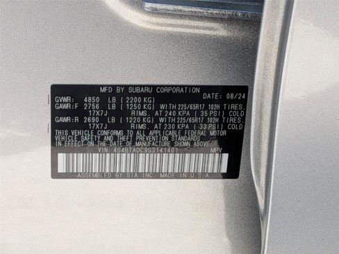Certified 2025 Subaru Outback Premium AWD/4WD image 36