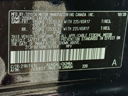 Used 2021 Toyota RAV4 XLE w/ Convenience Package AWD/4WD image 32