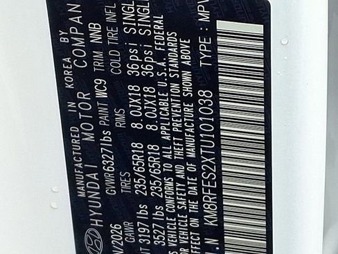 New 2026 Hyundai Palisade SE image 10