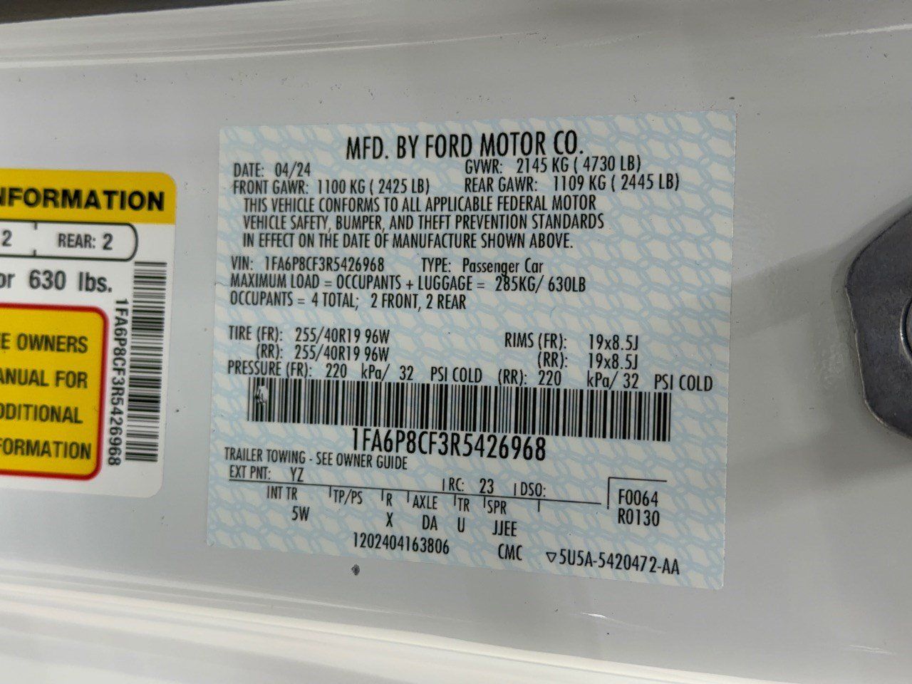 Used 2024 Ford Mustang GT Premium RWD image 31
