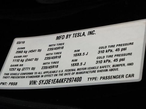 Used 2019 Tesla Model 3 Standard Range Plus RWD image 38