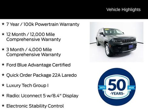 Used 2023 Jeep Grand Cherokee Laredo w/ Luxury Tech Group I AWD/4WD image 6