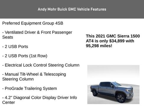 Used 2021 GMC Sierra 1500 AT4 w/ Technology Package AWD/4WD image 16