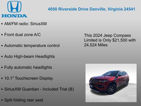 Used 2024 Jeep Compass Limited image 12