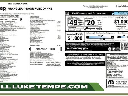 Used 2023 Jeep Wrangler Unlimited Rubicon 4xe w/ Cold Weather Group