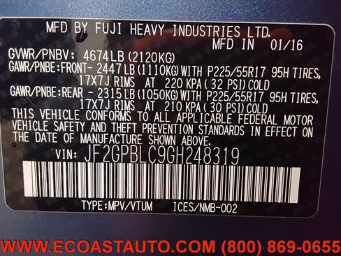 Used 2016 Subaru Crosstrek Touring AWD/4WD image 19