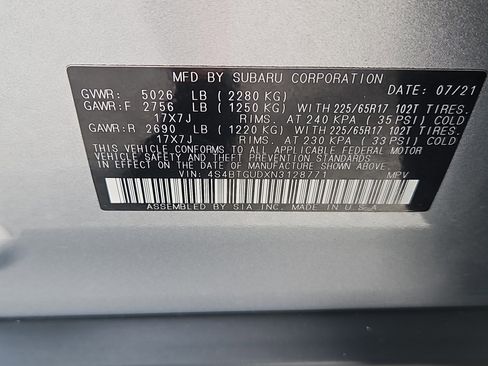 Used 2022 Subaru Outback Wilderness AWD/4WD image 8