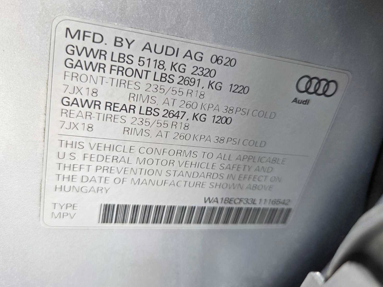 Used 2020 Audi Q3 2.0T Premium Plus w/ Premium Plus Package AWD/4WD image 21