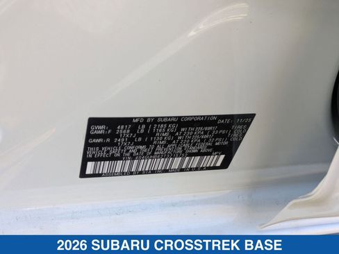 Certified 2026 Subaru Crosstrek 2.5i image 28