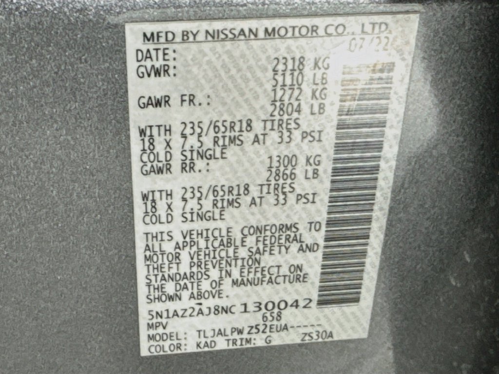 Used 2022 Nissan Murano S FWD image 38