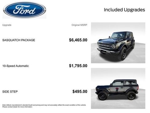 New 2026 Ford Bronco 2-Door w/ Sasquatch Package AWD/4WD image 2