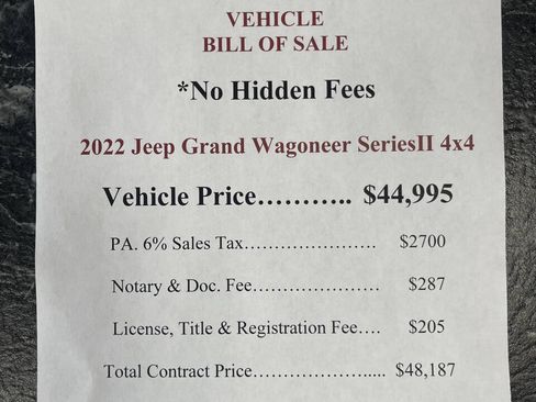 Used 2022 Jeep Grand Wagoneer Series II AWD/4WD image 2