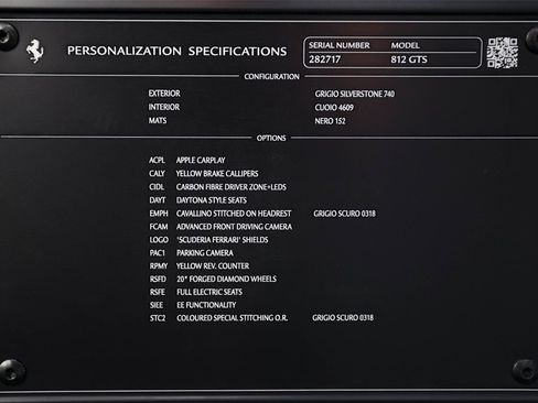 Certified 2022 Ferrari 812 GTS Base image 47