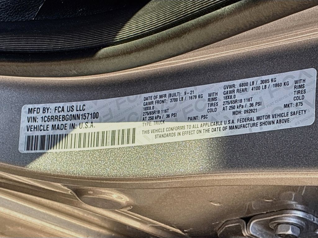 Used 2022 RAM 1500 Big Horn RWD image 30