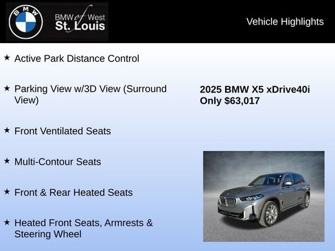 Used 2025 BMW X5 xDrive40i w/ Climate Comfort Package AWD/4WD image 24