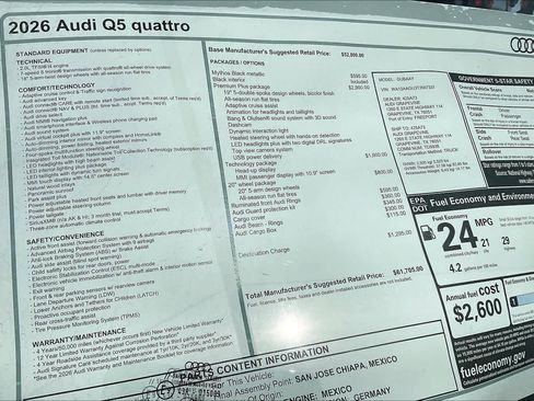 New 2026 Audi Q5 Premium Plus image 19