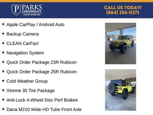 Used 2023 Jeep Wrangler Unlimited Rubicon w/ Xtreme 35 Tire Package AWD/4WD image 4