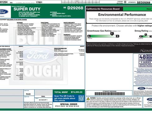 Used 2025 Ford F350 XL w/ 360-Degree Camera Package AWD/4WD image 3
