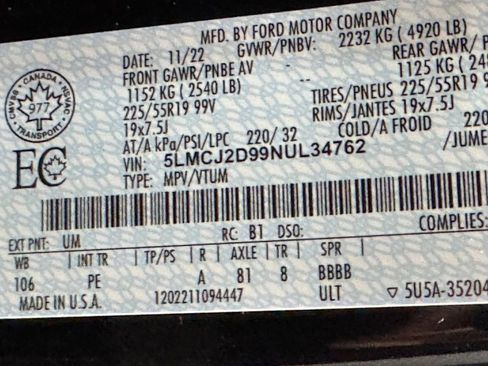 Used 2022 Lincoln Corsair Reserve w/ Elements Package image 50