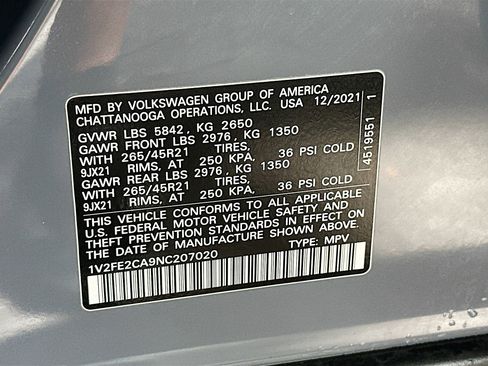 Used 2022 Volkswagen Atlas Cross Sport SEL Premium R-Line image 36