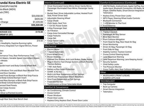 Used 2023 Hyundai Kona SE w/ Cargo Package image 42