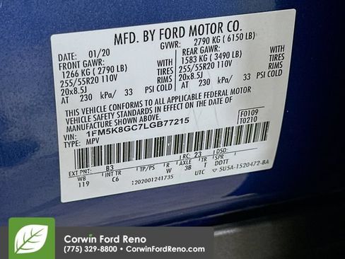 Certified 2020 Ford Explorer ST AWD/4WD image 35