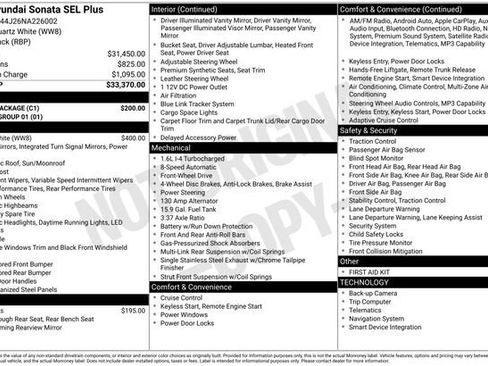 Used 2022 Hyundai Sonata SEL Plus w/ Cargo Package FWD image 10
