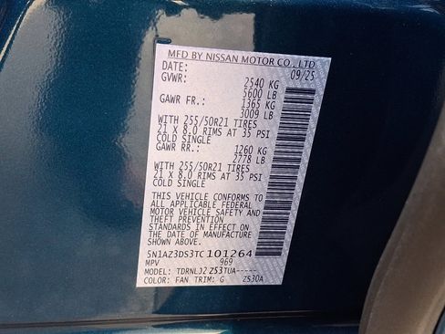 New 2026 Nissan Murano Platinum w/ Cargo Package image 18