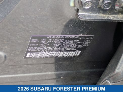 Certified 2026 Subaru Forester Premium AWD/4WD image 38