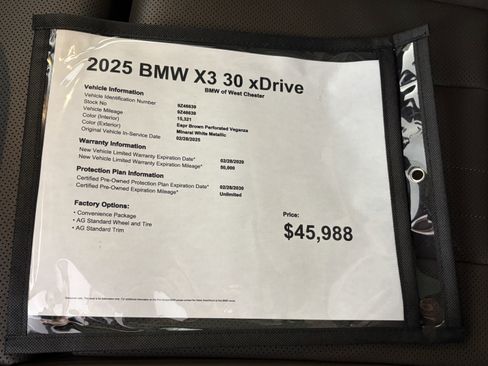 Certified 2025 BMW X3 xDrive30i w/ Convenience Package AWD/4WD image 18