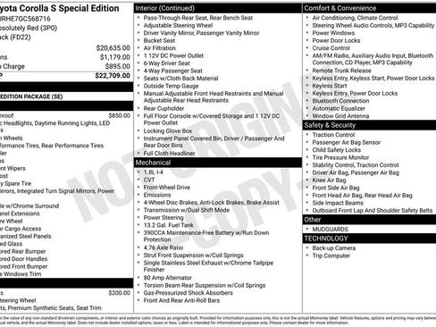 Used 2016 Toyota Corolla S Special Edition FWD image 19