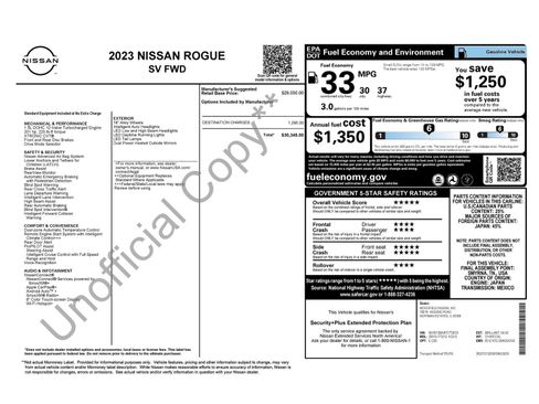 Certified 2023 Nissan Rogue SV image 38