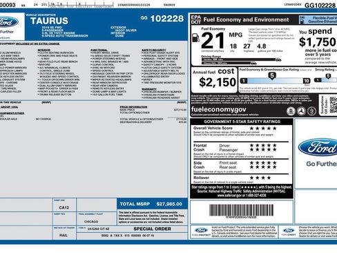 Used 2016 Ford Taurus SE FWD image 2