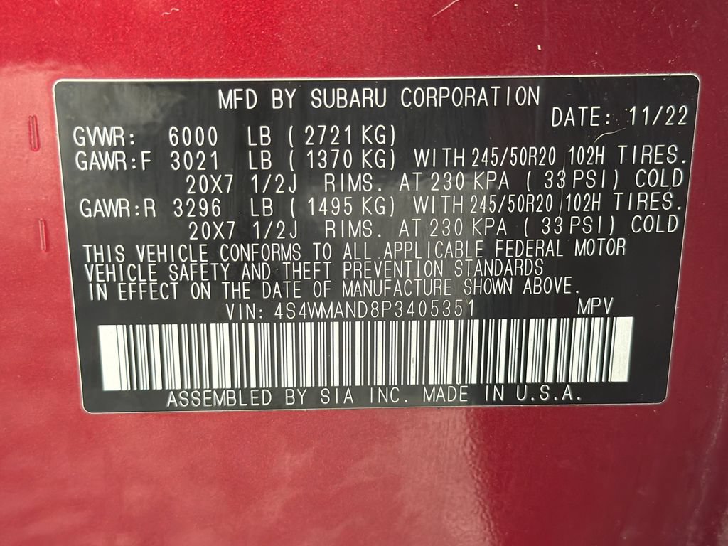 Used 2023 Subaru Ascent Limited AWD/4WD image 58