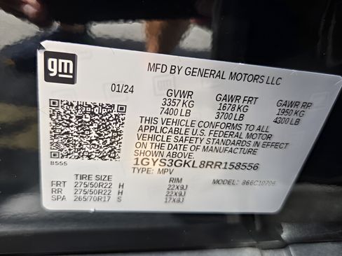 Used 2024 Cadillac Escalade Sport Platinum w/ LPO, ONYX Package RWD image 14
