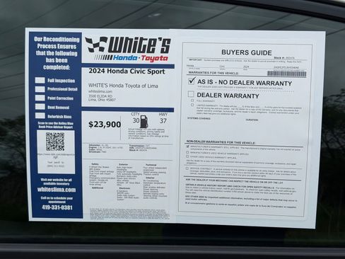 Used 2024 Honda Civic Sport image 31