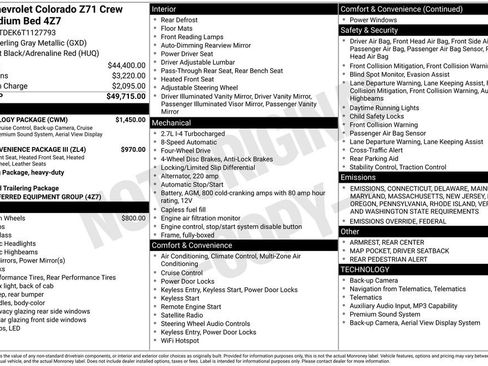 New 2026 Chevrolet Colorado Z71 w/ Technology Package image 29