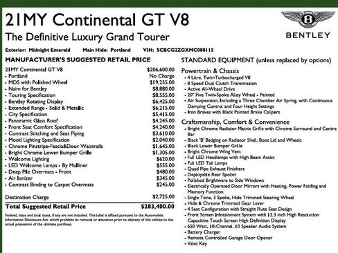 Used 2021 Bentley Continental GT image 6