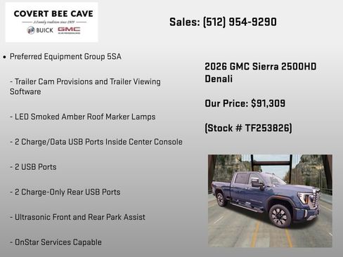 New 2026 GMC Sierra 2500 Denali w/ Denali Reserve Package AWD/4WD image 24